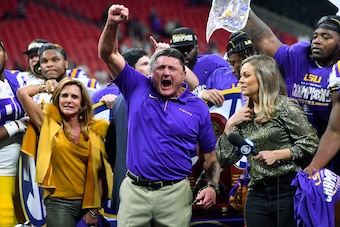 LSU head coach Ed Orgeron