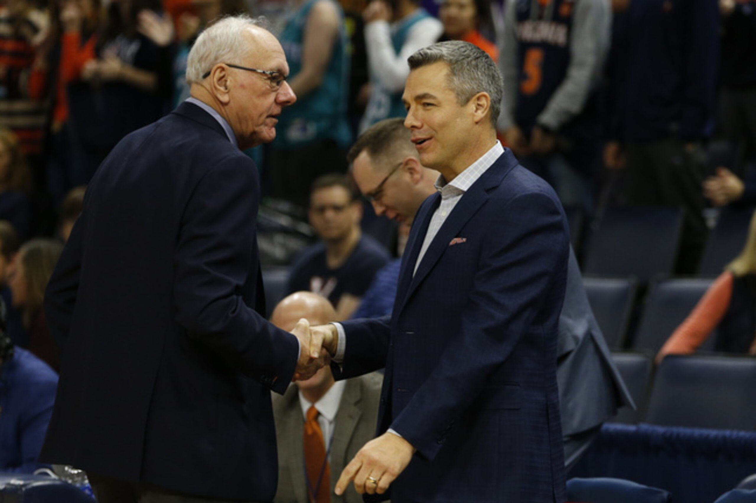 Syracuse's Jim Boeheim and Virginia's Tony Bennett.