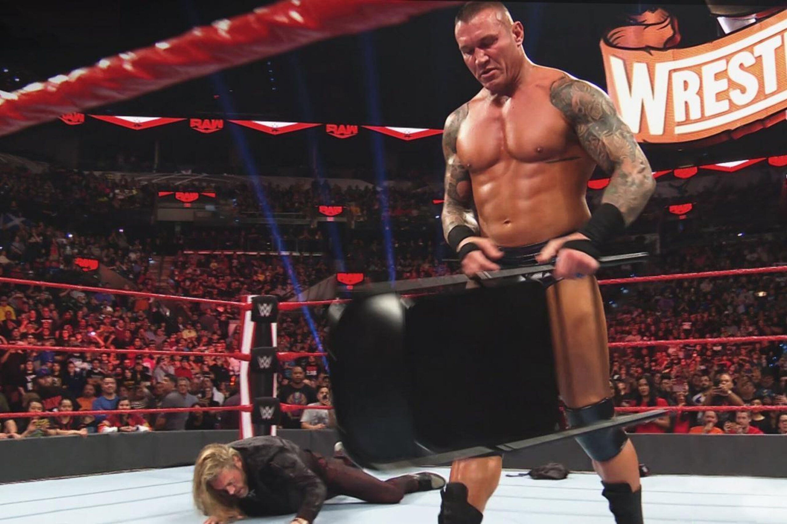 Randy Orton after attacking Edge on Raw.