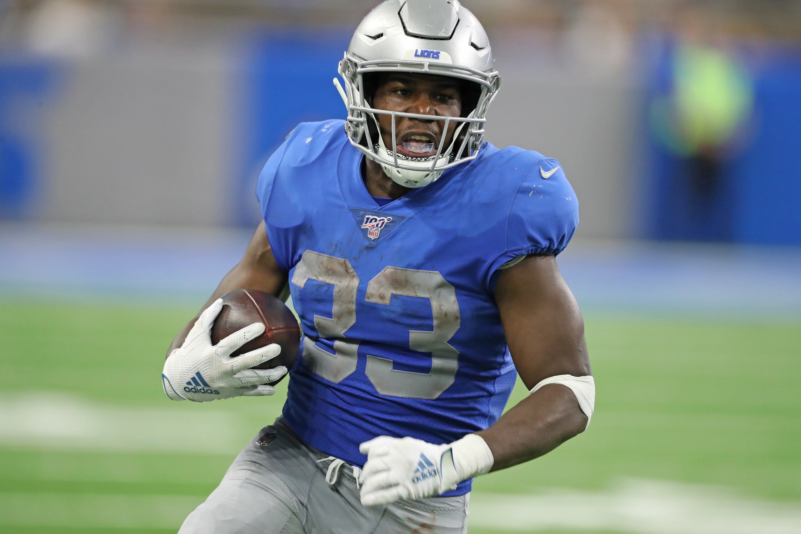 Detroit Lions running back Kerryon Johnson