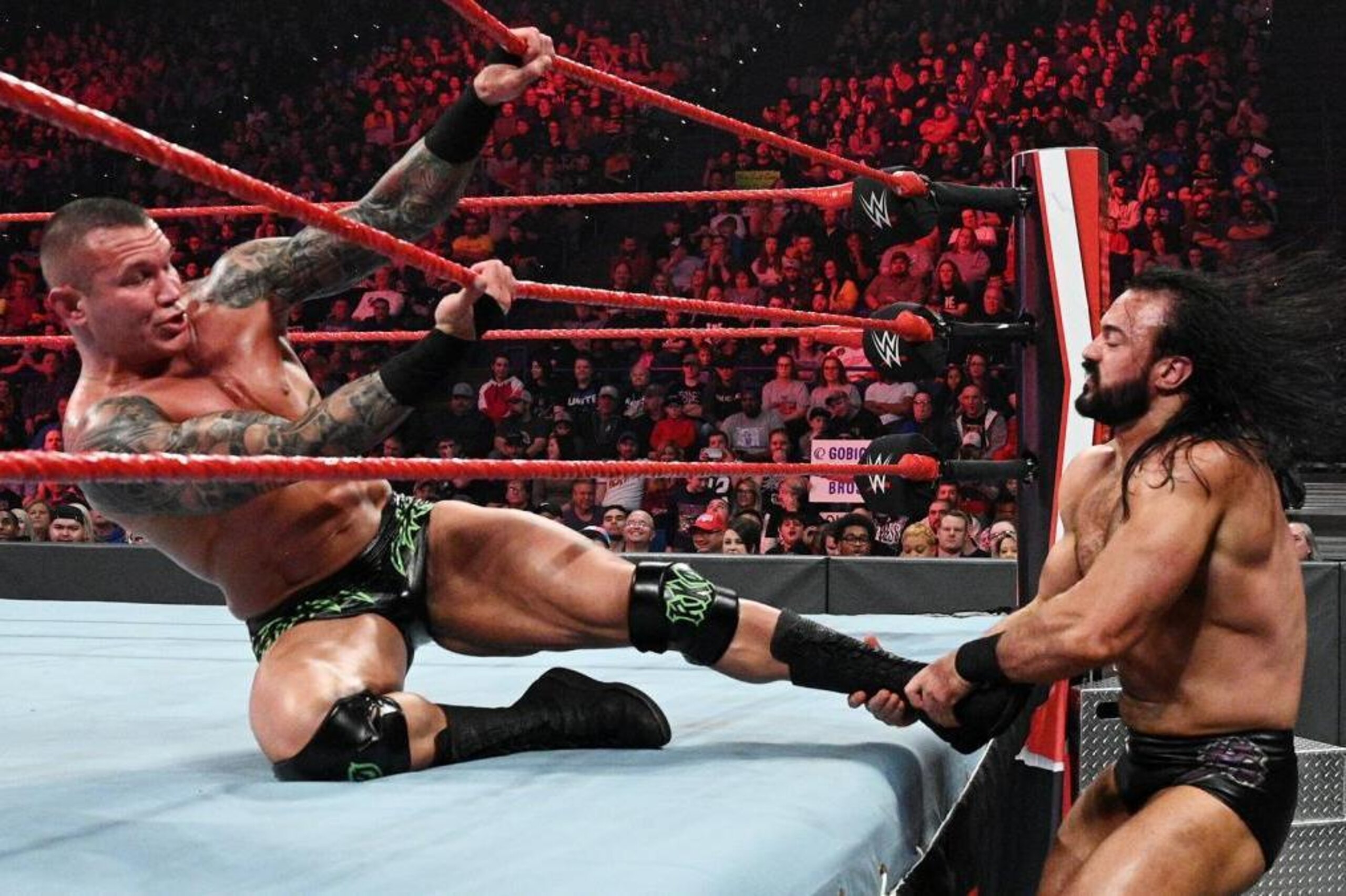 Drew McIntyre and Randy Orton have unfinished business from before January's Royal Rumble.