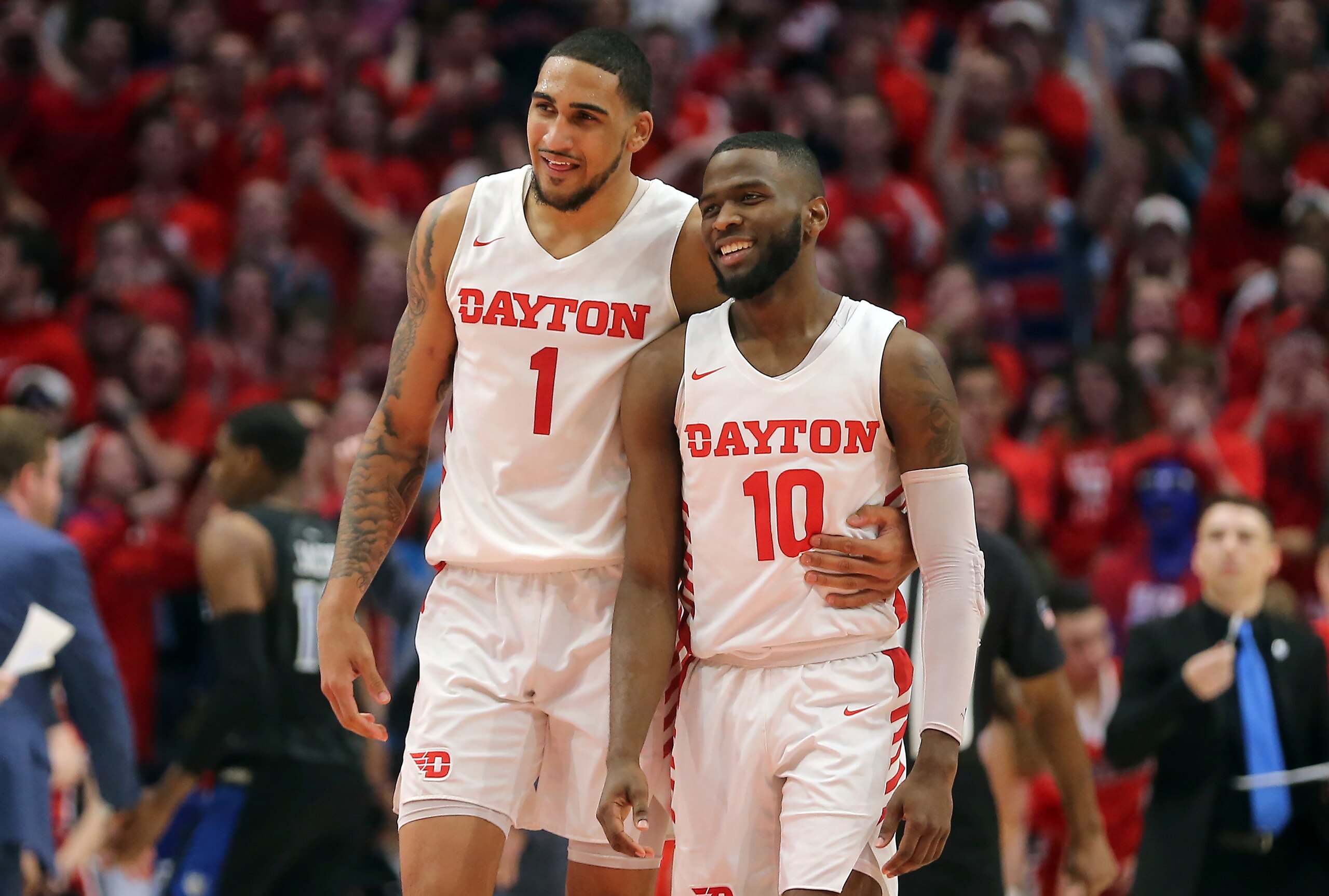 Obi Toppin and Jalen Crutcher