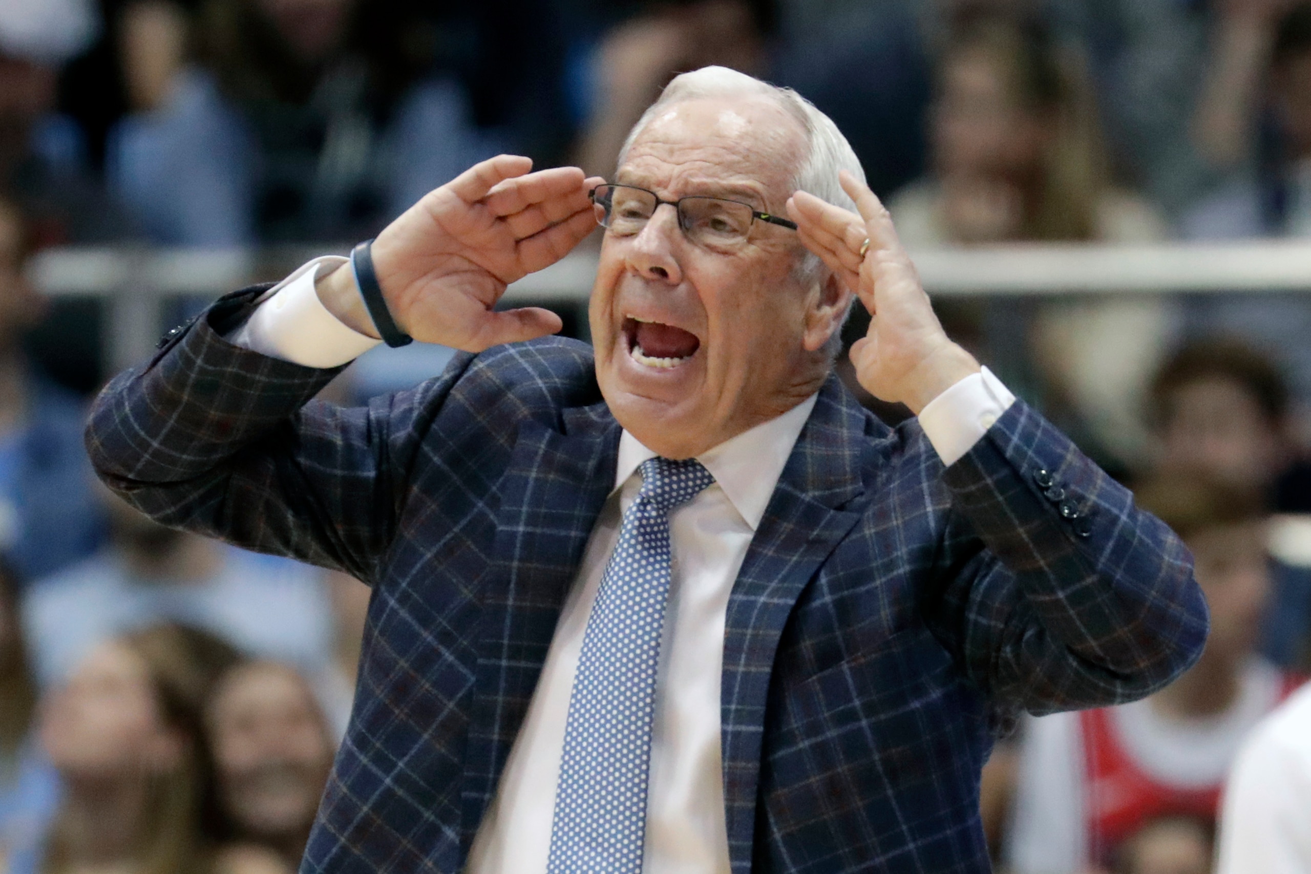 North Carolina head coach Roy Williams