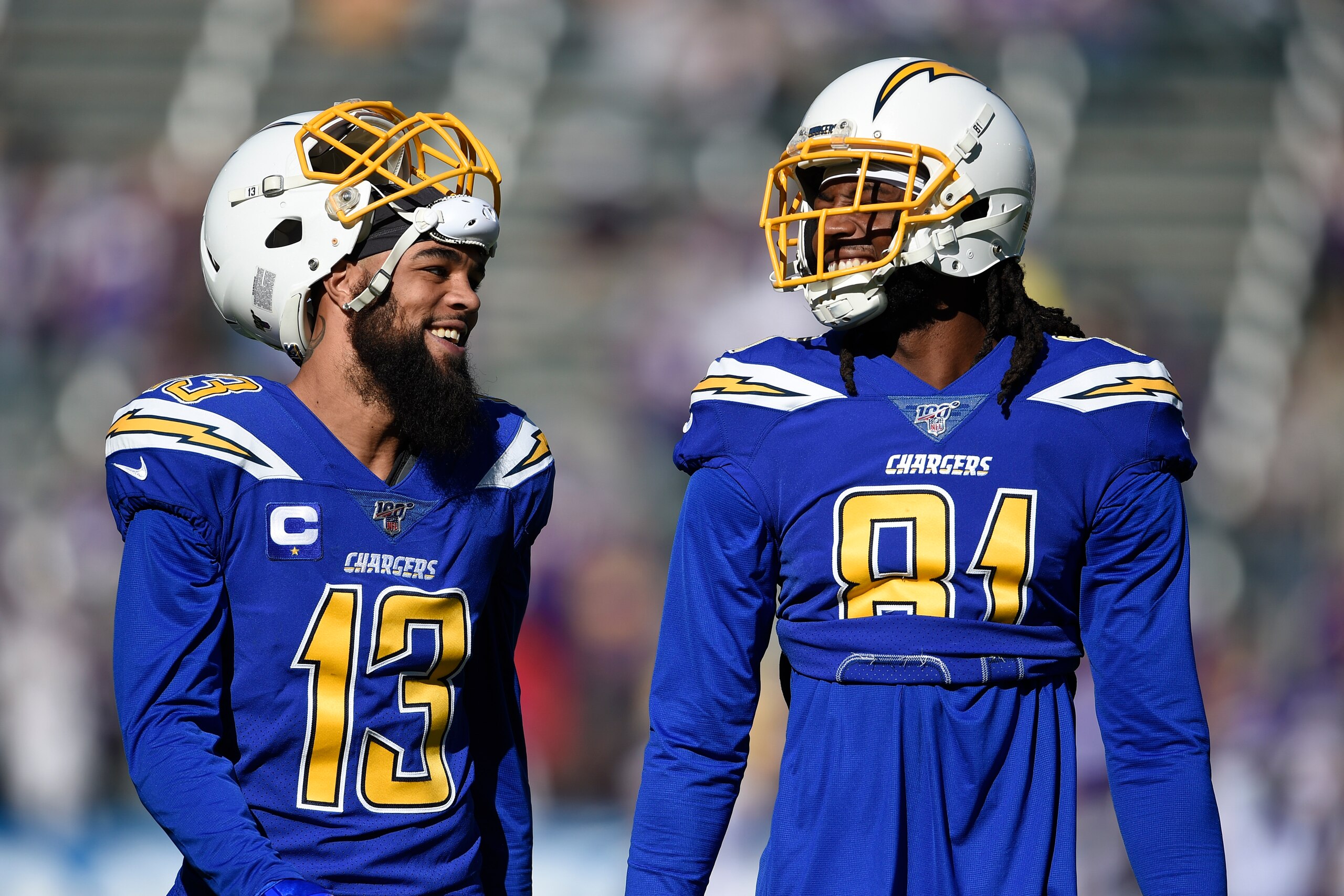 Los Angeles Chargers wide receivers Keenan Allen and Mike Williams