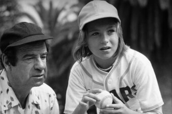 Walter Matthau and Tatum O'Neal in The Bad News Bears.