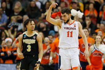 Virginia's Ty Jerome and Purdue's Carsen Edwards