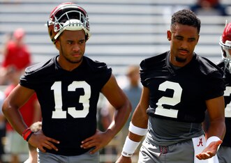 Tua Tagovailoa and Jalen Hurts