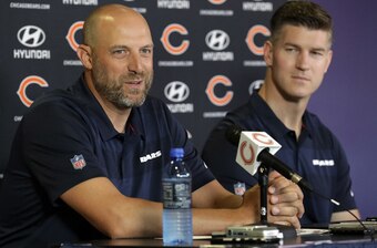 Bears head coach Matt Nagy and GM Ryan Pace