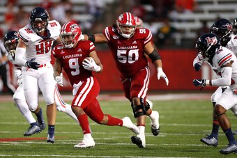 Louisiana's Robert Hunt (No. 50)