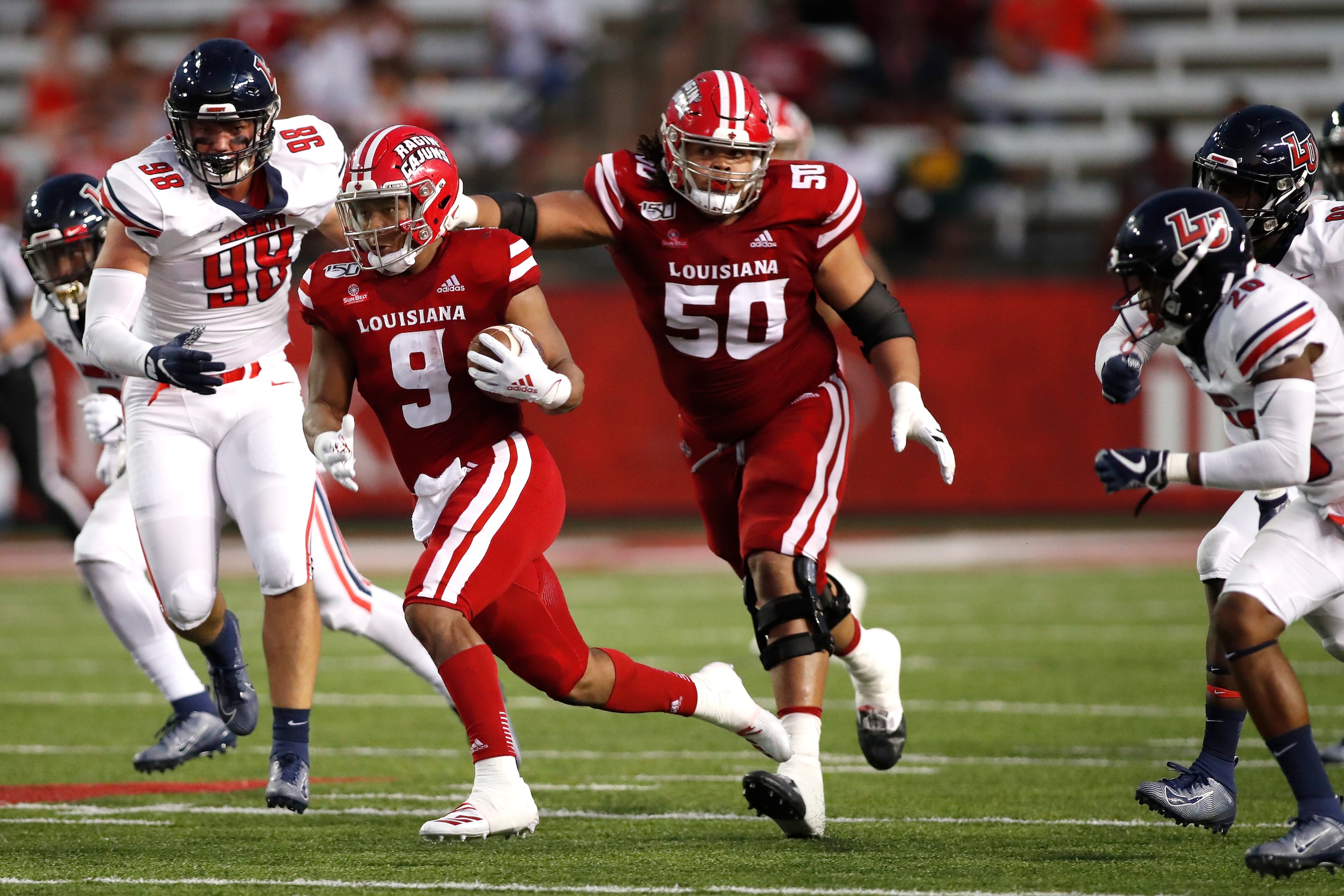 Louisiana's Robert Hunt (No. 50)