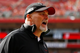 Atlanta Falcons head coach Dan Quinn