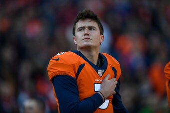 Denver Broncos quarterback Drew Lock