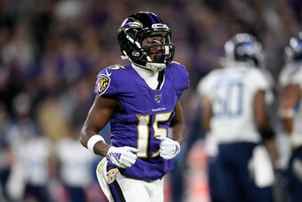 Baltimore Ravens wide receiver Marquise Brown