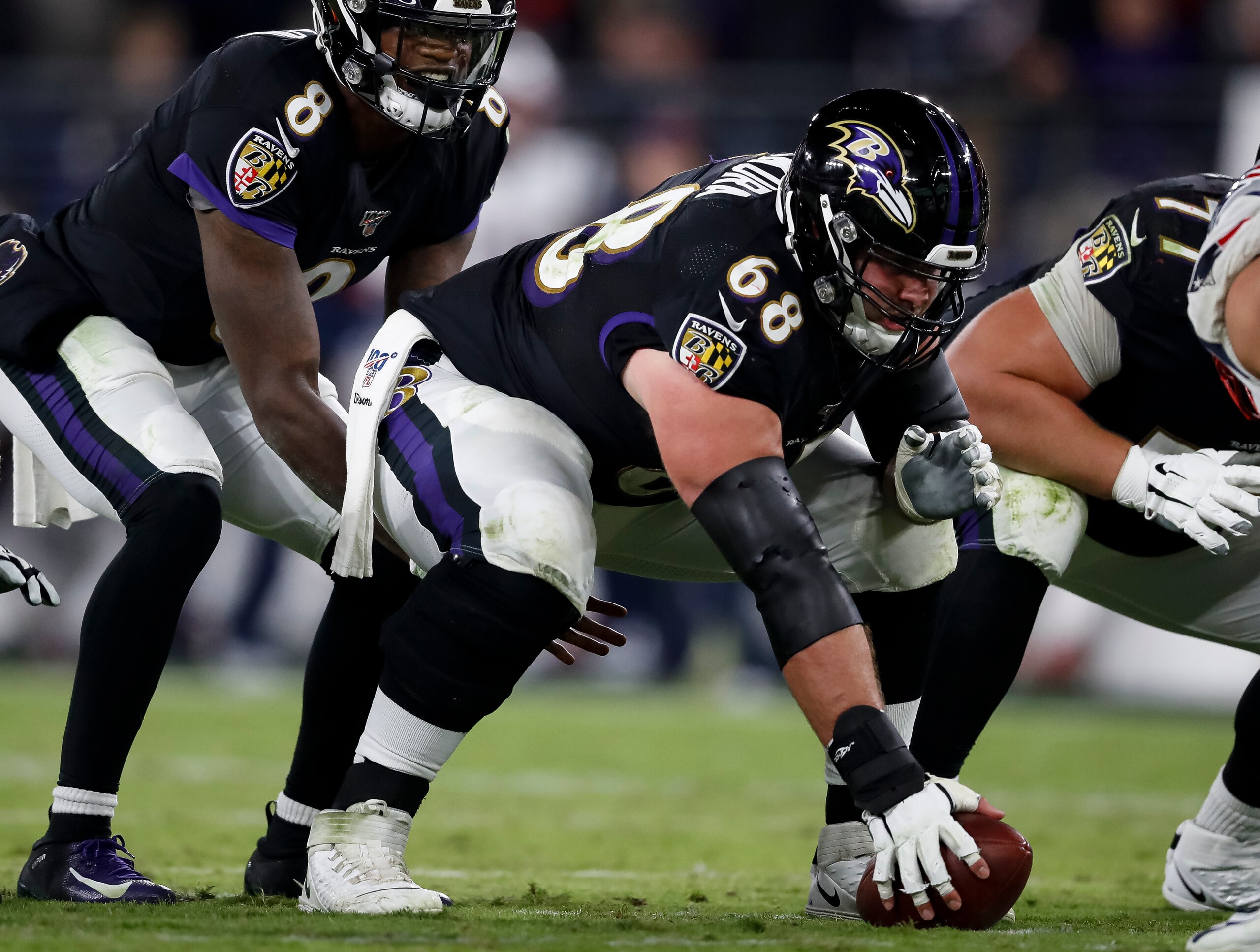 Baltimore Ravens center Matt Skura Baltimore Ravens center Matt Skura