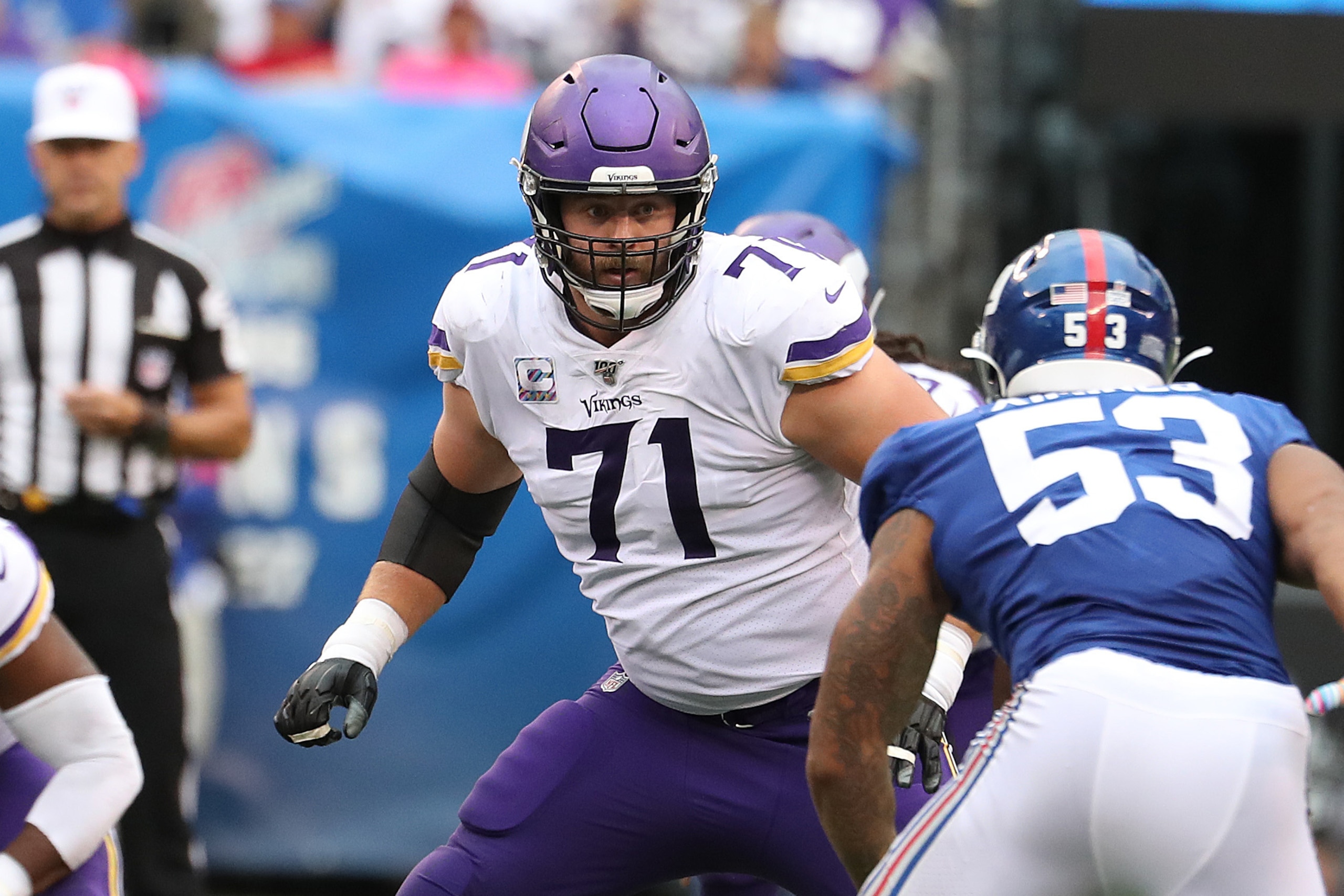 Minnesota Vikings left tackle Riley Reiff Minnesota Vikings left tackle Riley Reiff