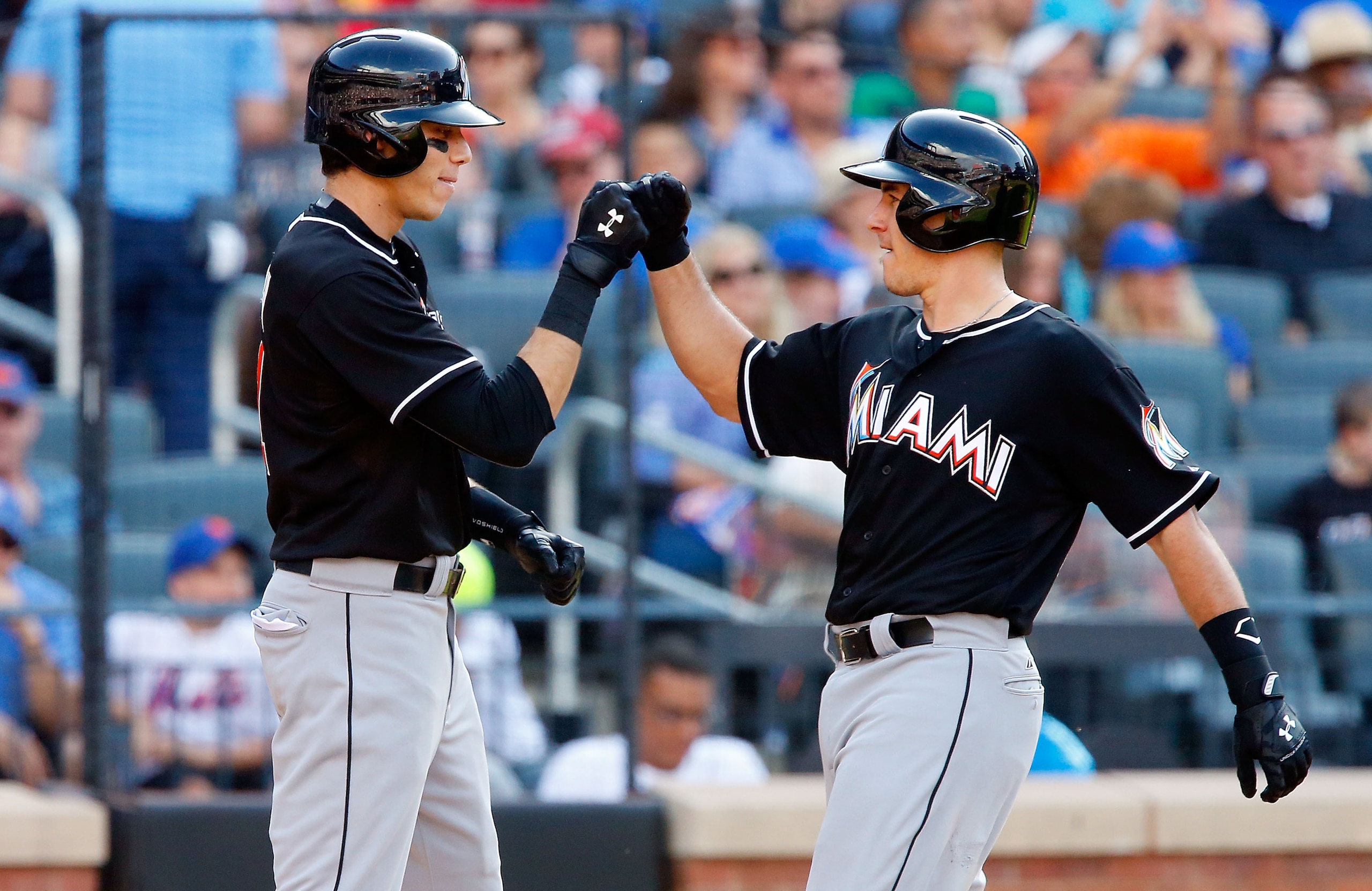 Christian Yelich and J.T. Realmuto Christian Yelich and J.T. Realmuto