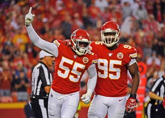 Kansas City Chiefs defensive end (Frank Clark) and defensive tackle (Chris Jones)