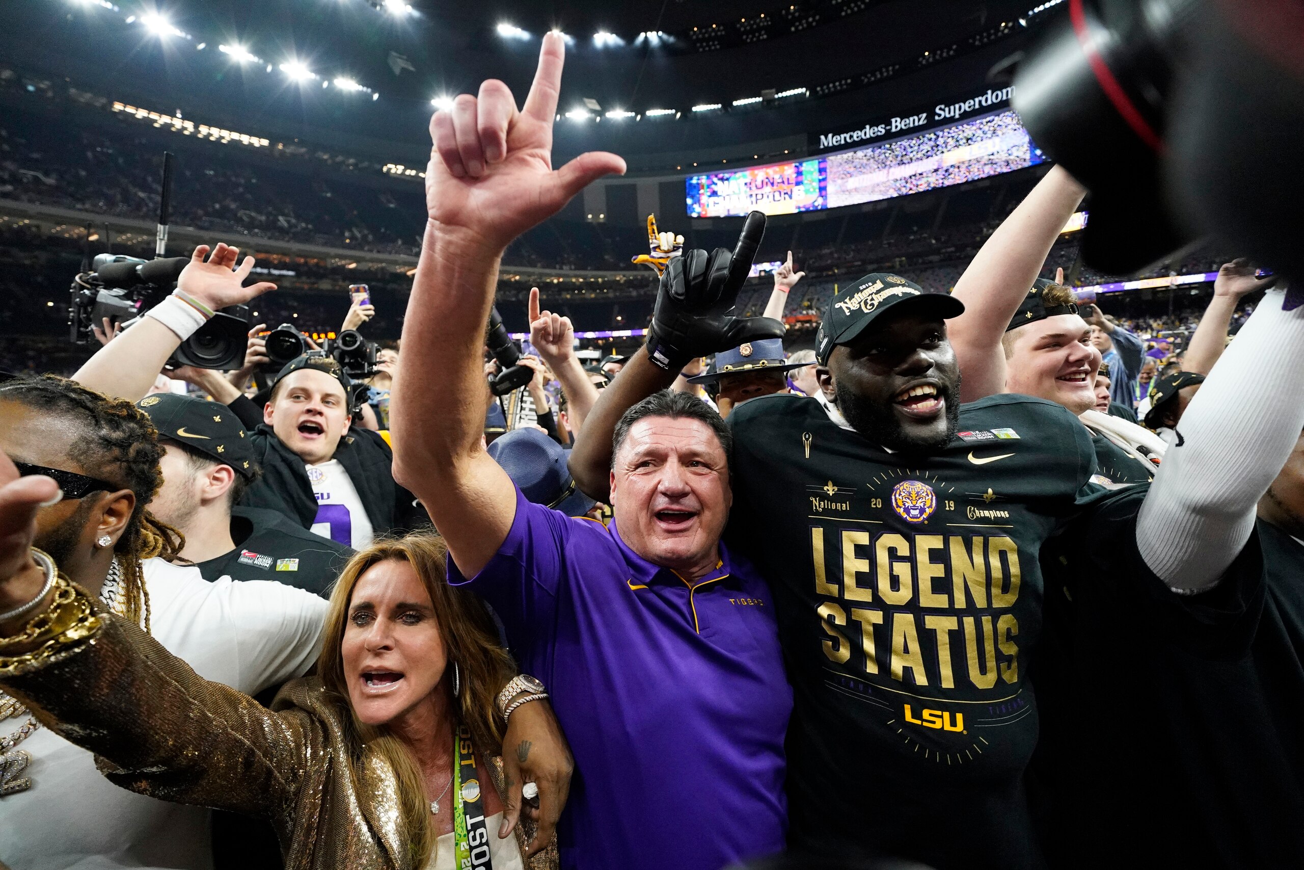LSU head coach Ed Orgeron