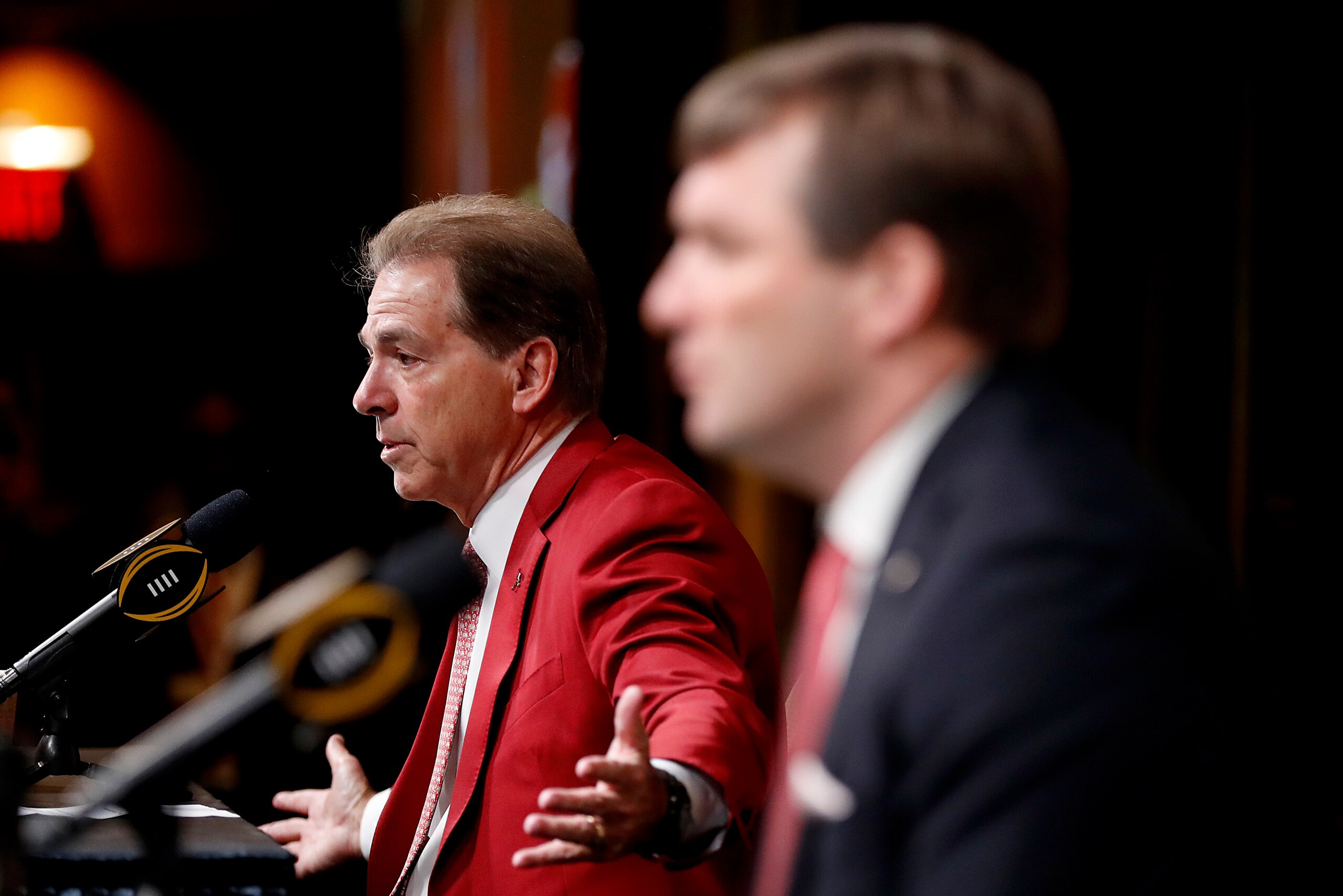 Alabama coach Nick Saban and Georgia coach Kirby Smart