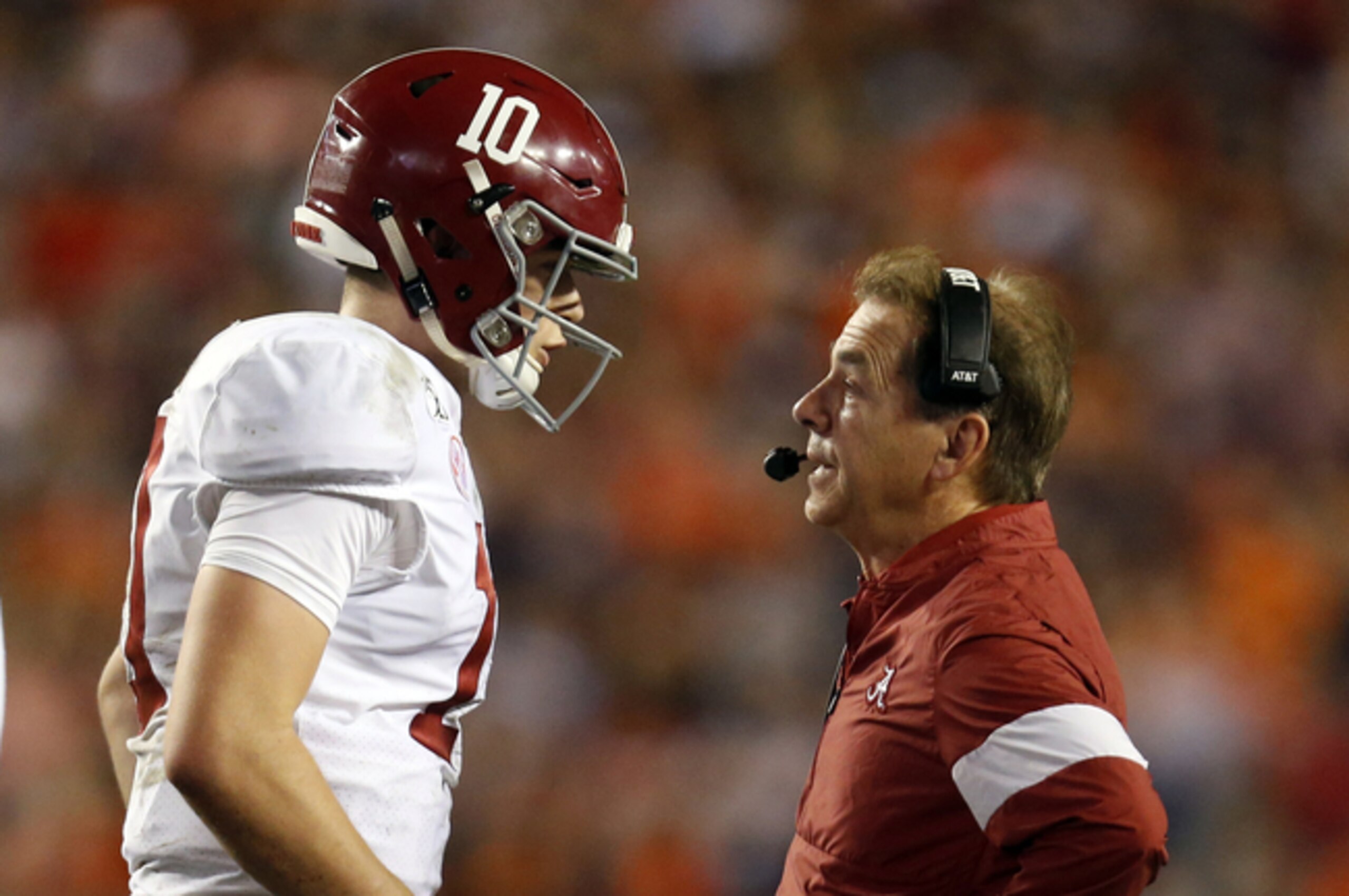 Alabama QB Mac Jones and Saban