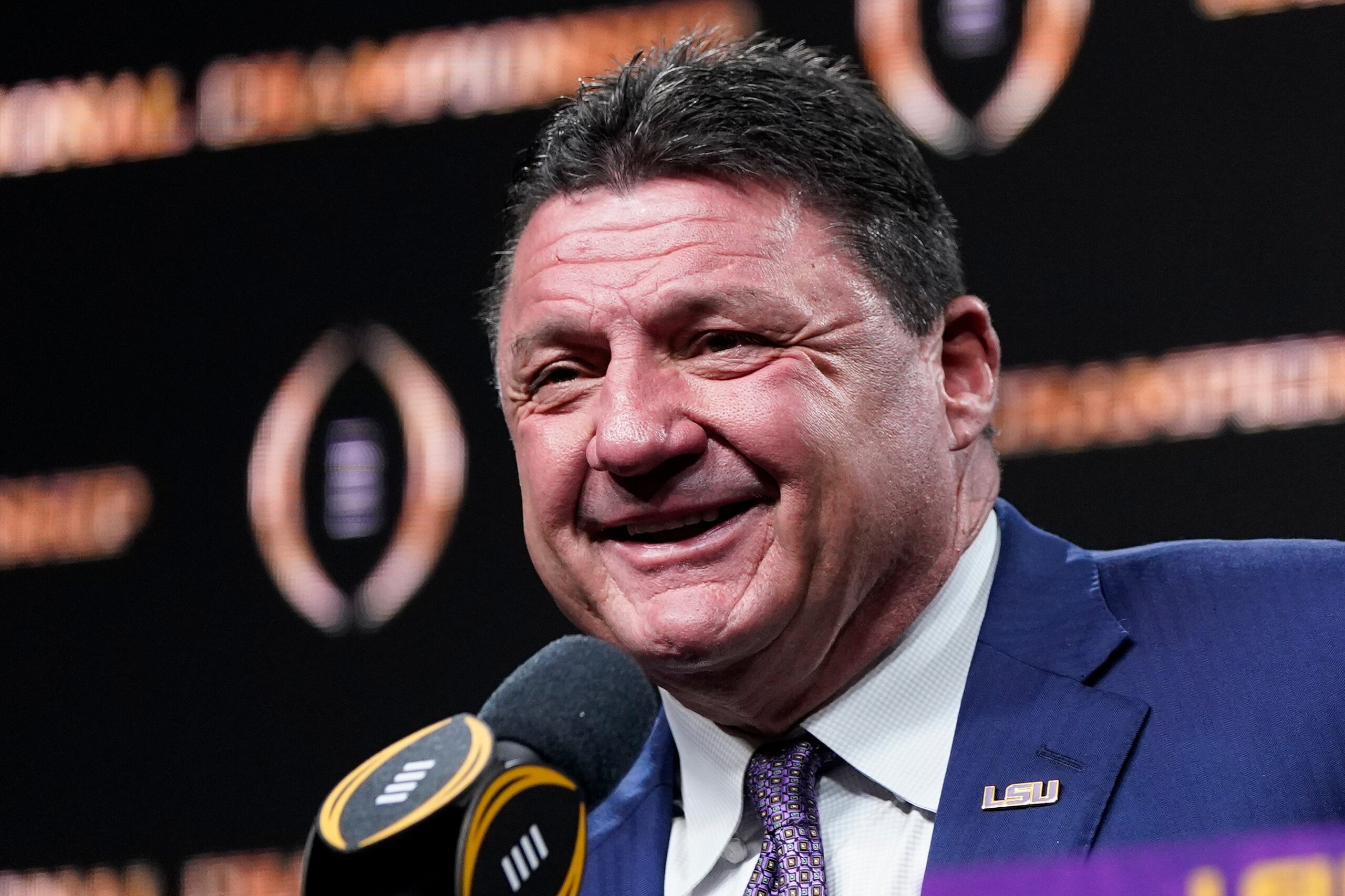 LSU head coach Ed Orgeron