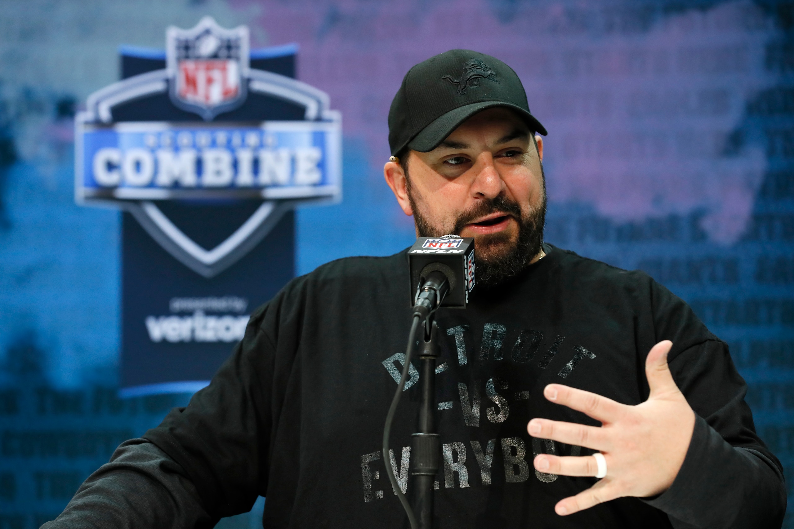 Lions coach Matt Patricia Lions coach Matt Patricia