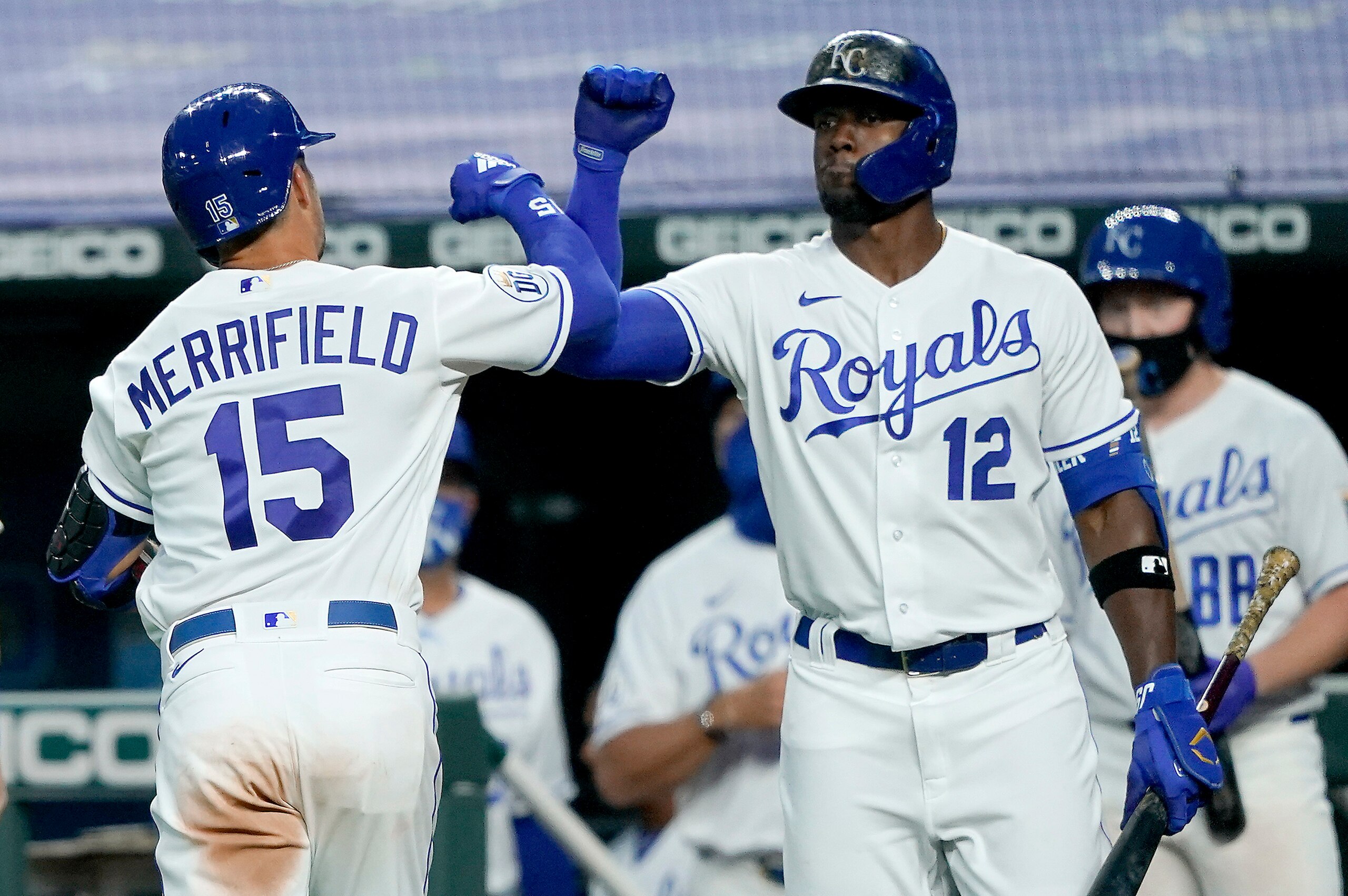 Whit Merrifield and Jorge Soler Whit Merrifield and Jorge Soler