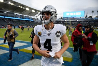Las Vegas Raiders quarterback Derek Carr