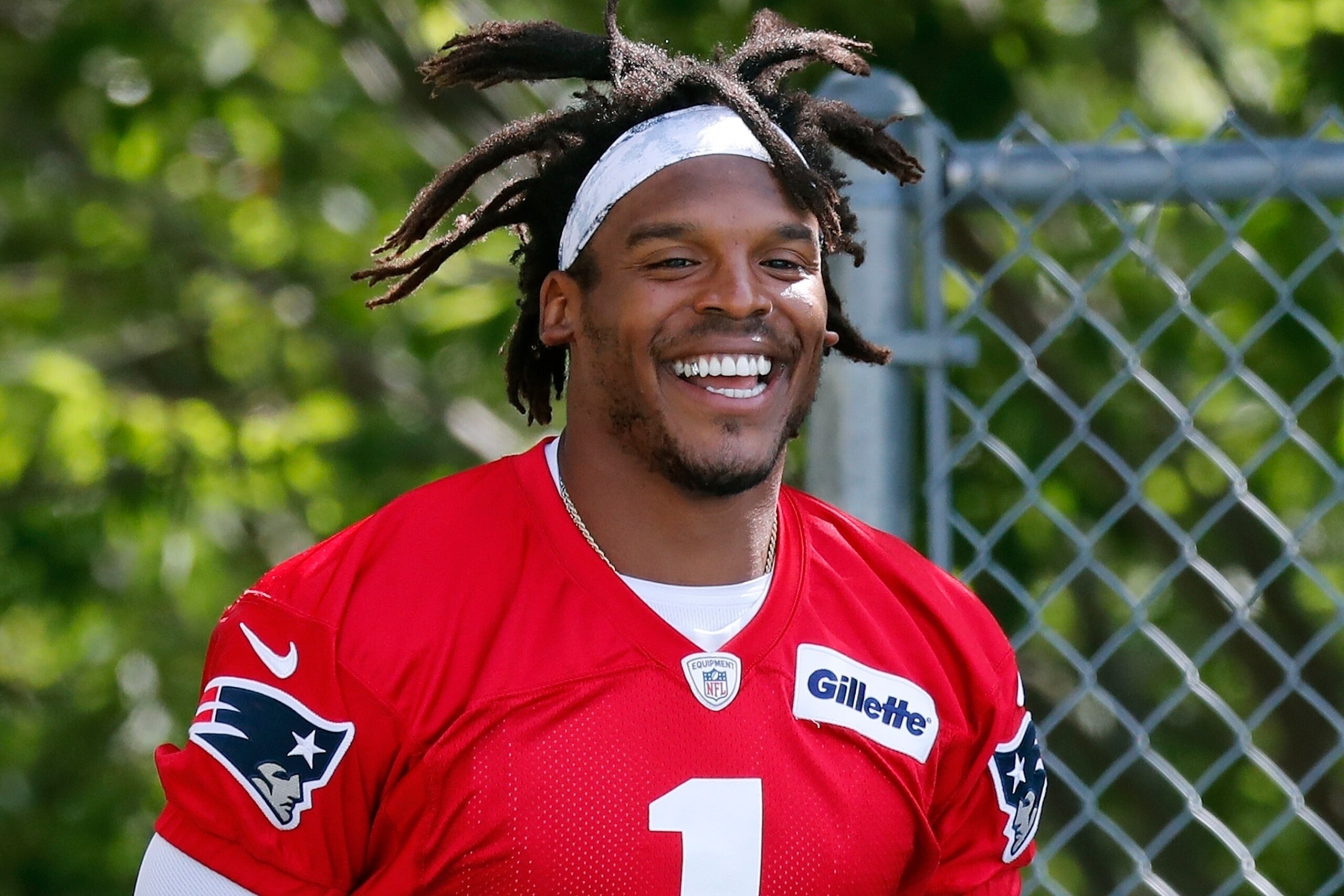 New England Patriots quarterback Cam Newton
