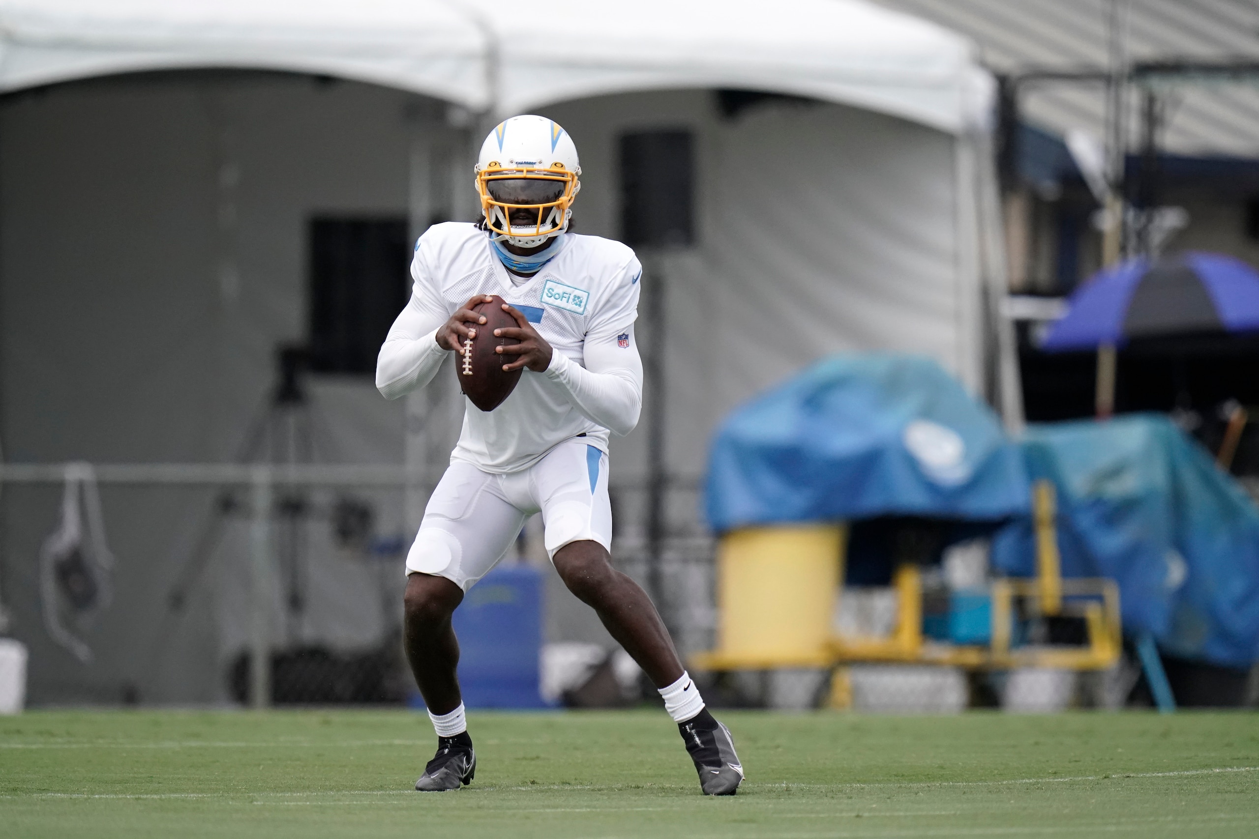 Los Angeles Chargers quarterback Tyrod Taylor Los Angeles Chargers quarterback Tyrod Taylor