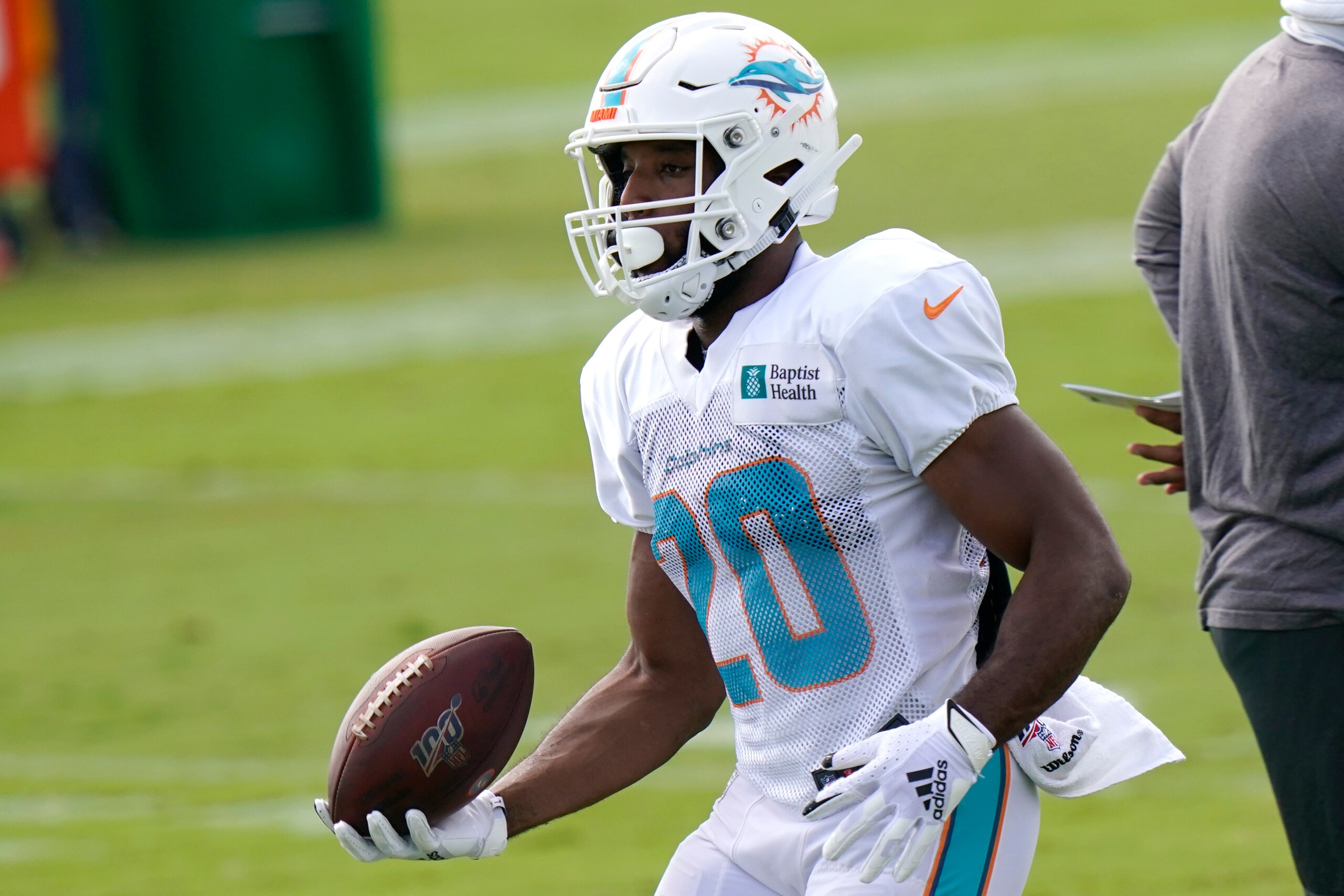 Miami Dolphins running back Matt Breida Miami Dolphins running back Matt Breida