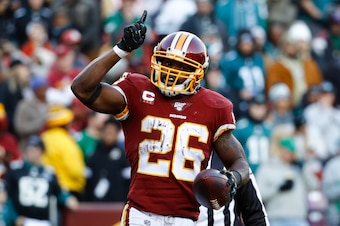 Washington Football Team running back Adrian Peterson