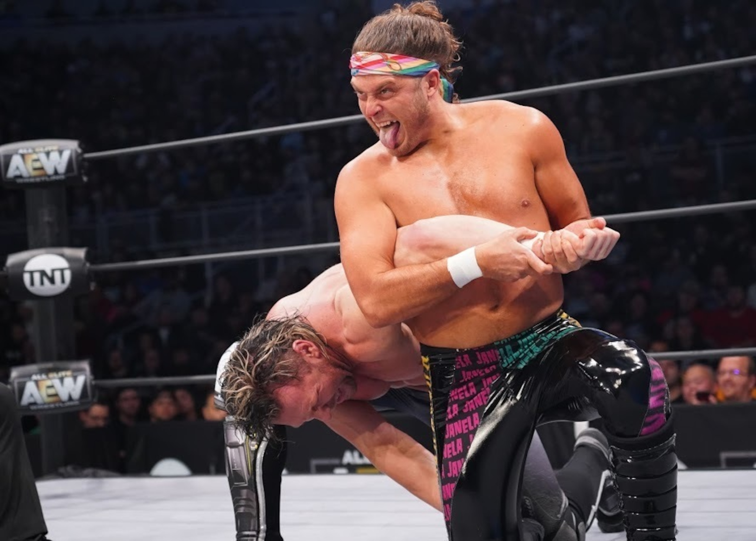 Joey Janela last year against Kenny Omega Joey Janela last year against Kenny Omega
