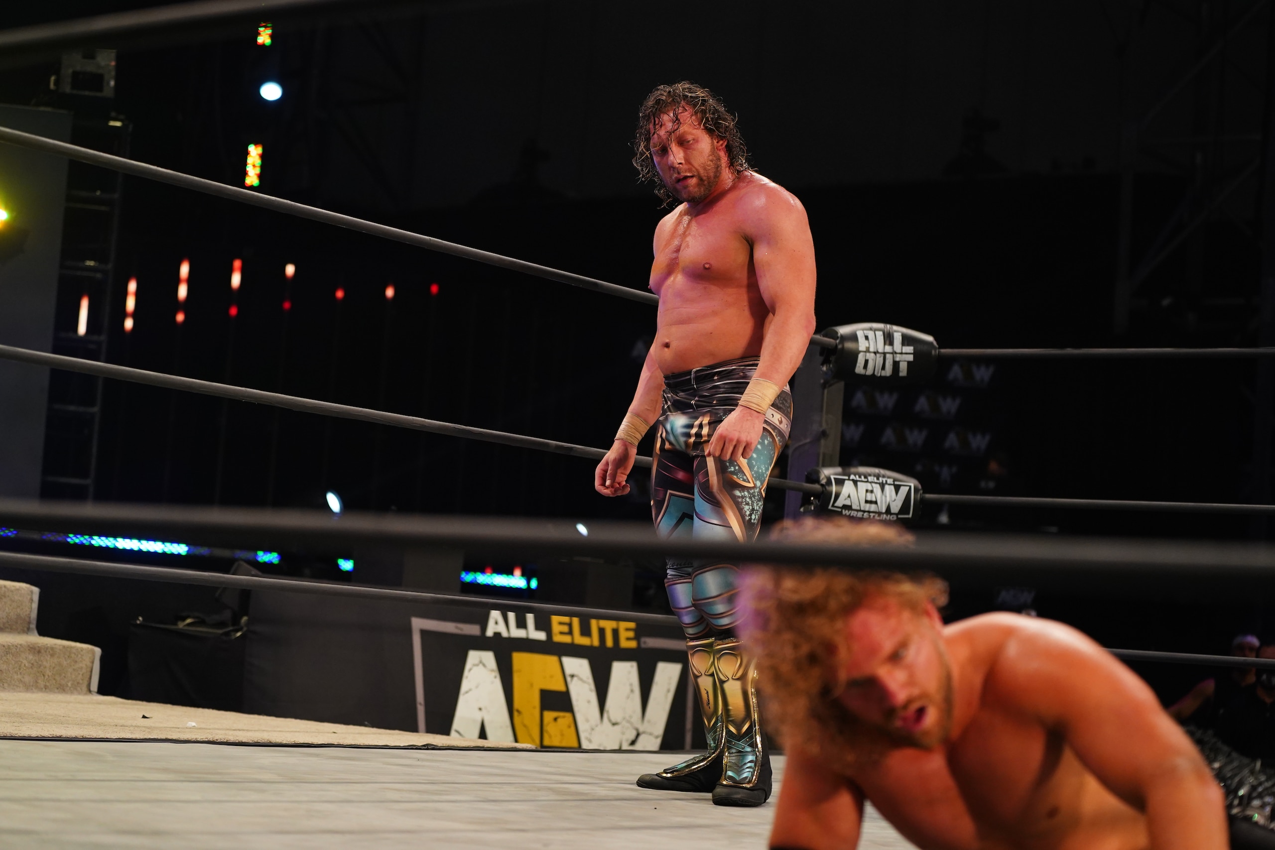 Kenny Omega owning his new role.