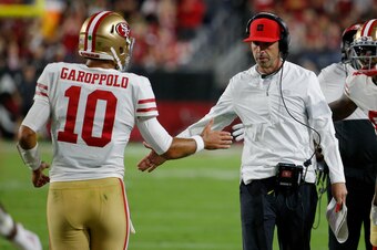 Jimmy Garoppolo and Kyle Shanahan