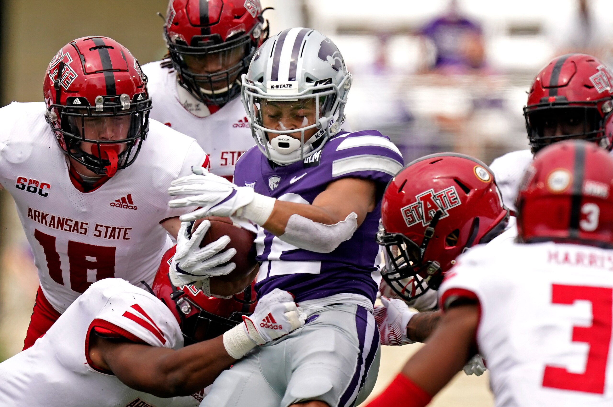Arkansas State upset Kansas State in Week 2. Arkansas State upset Kansas State in Week 2.