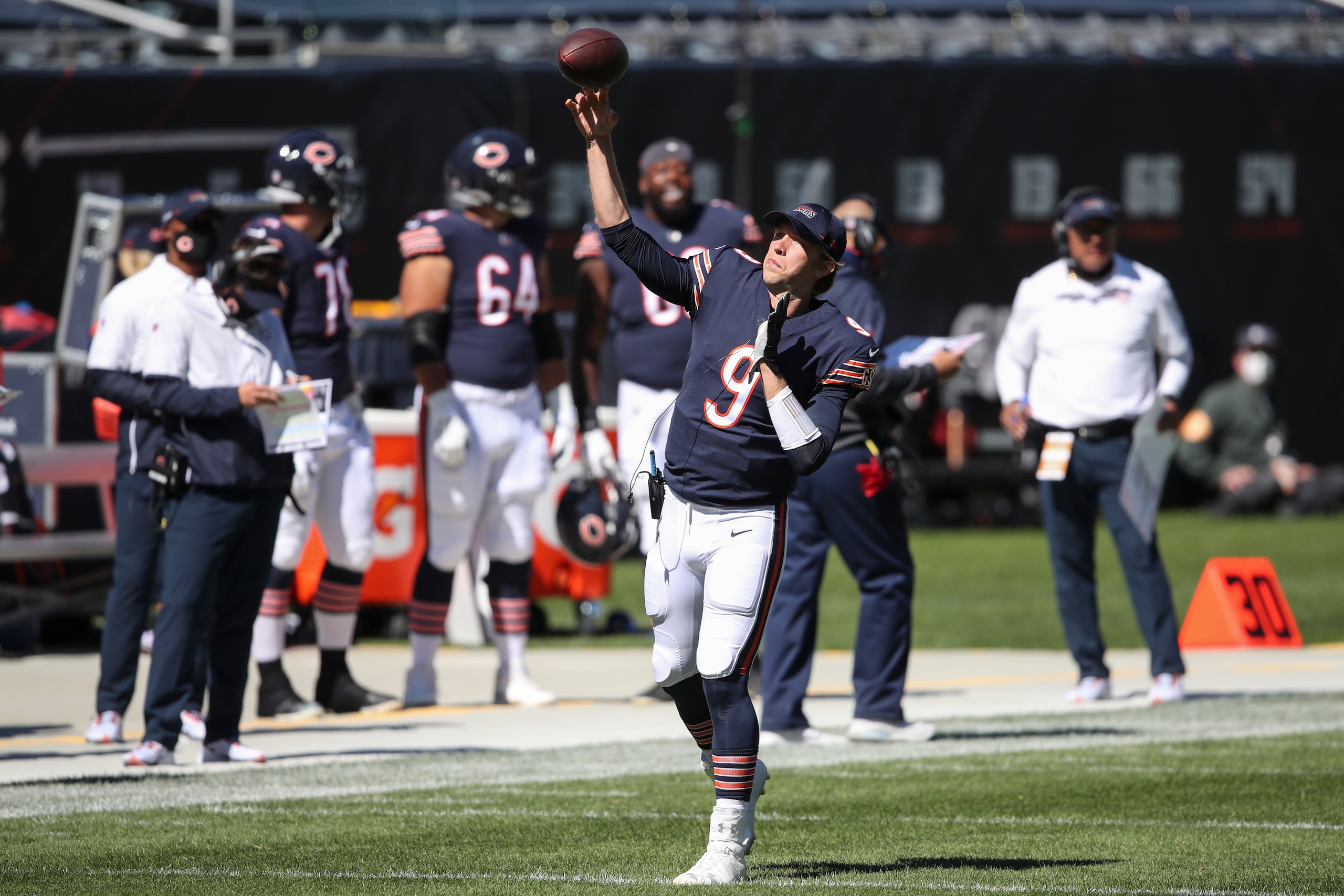 Chicago Bears quarterback Nick Foles Chicago Bears quarterback Nick Foles