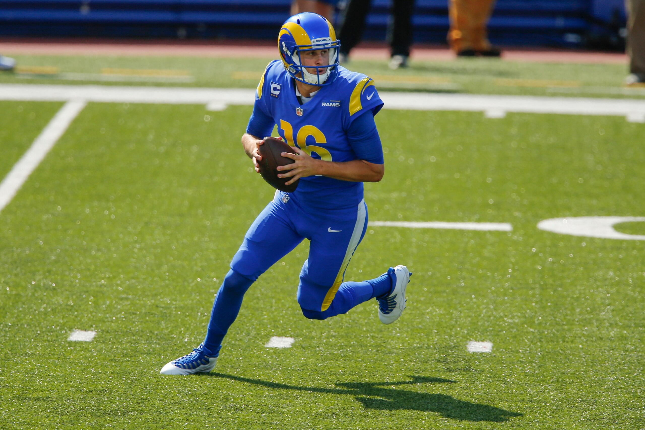 Los Angeles Rams quarterback Jared Goff Los Angeles Rams quarterback Jared Goff
