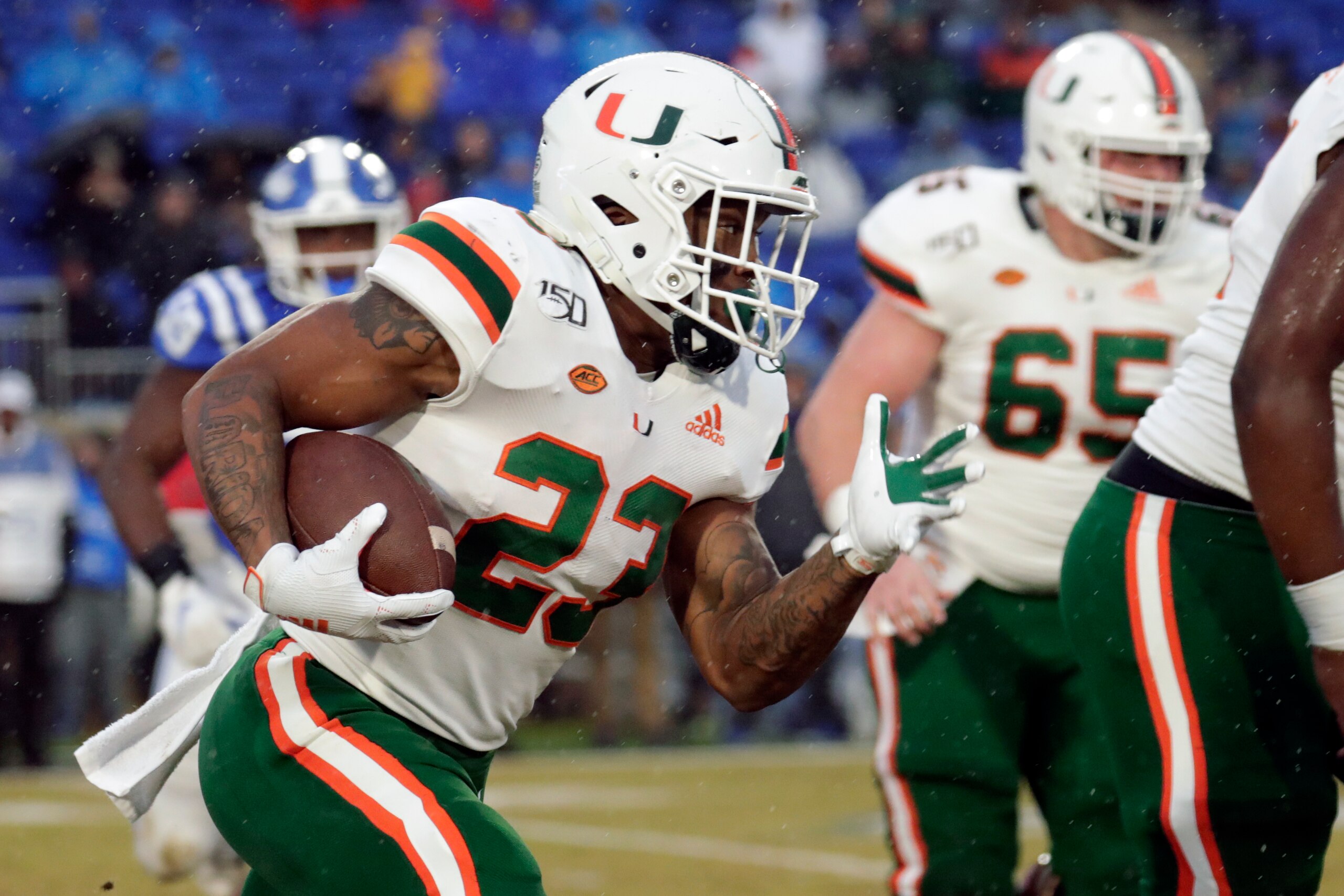 Miami running back Cam'ron Harris