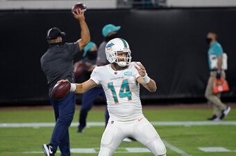 Miami Dolphins quarterback Ryan Fitzpatrick