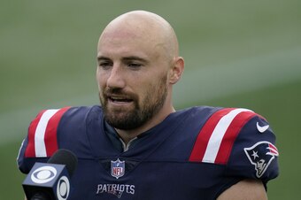 New England Patriots running back Rex Burkhead