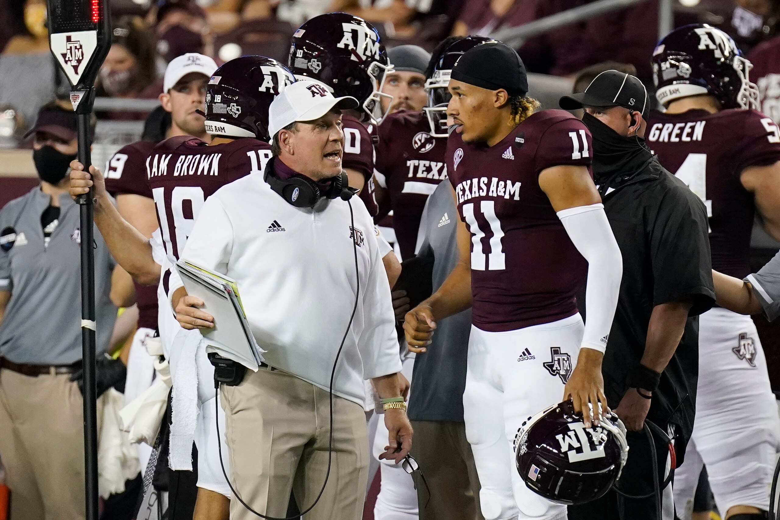 Texas A&M head coach Jimbo Fisher Texas A&M head coach Jimbo Fisher