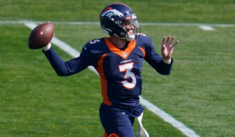 Denver Broncos quarterback Drew Lock