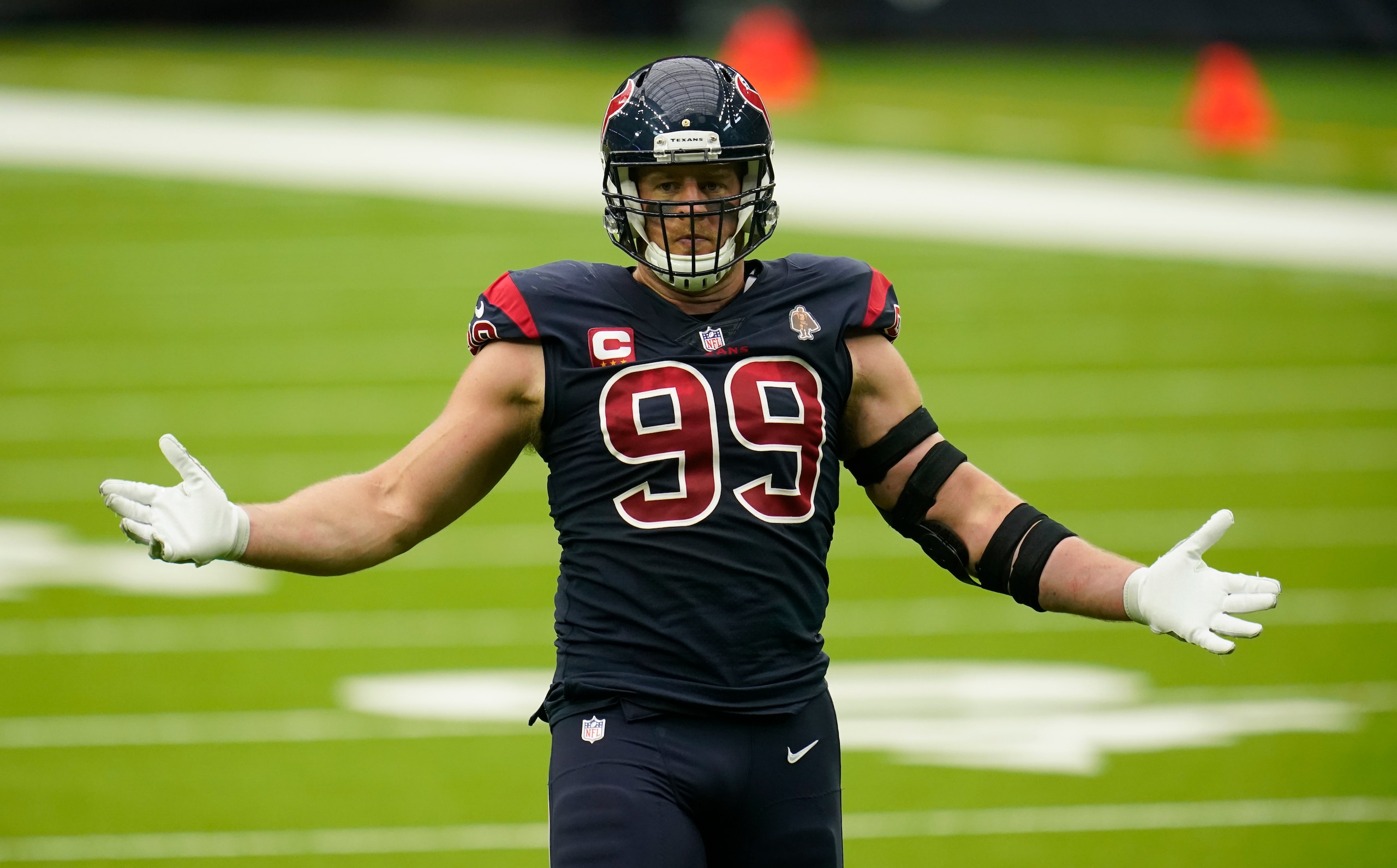 Don't expect J.J. Watt to leave Houston just yet.