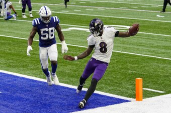 Baltimore Ravens quarterback Lamar Jackson