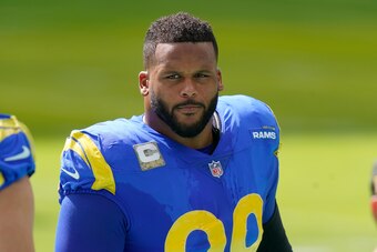 Los Angeles Rams defensive tackle Aaron Donald