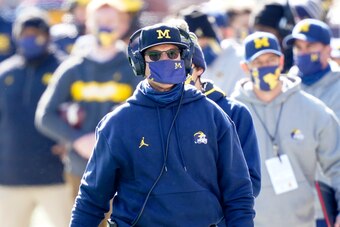 Michigan head coach Jim Harbaugh