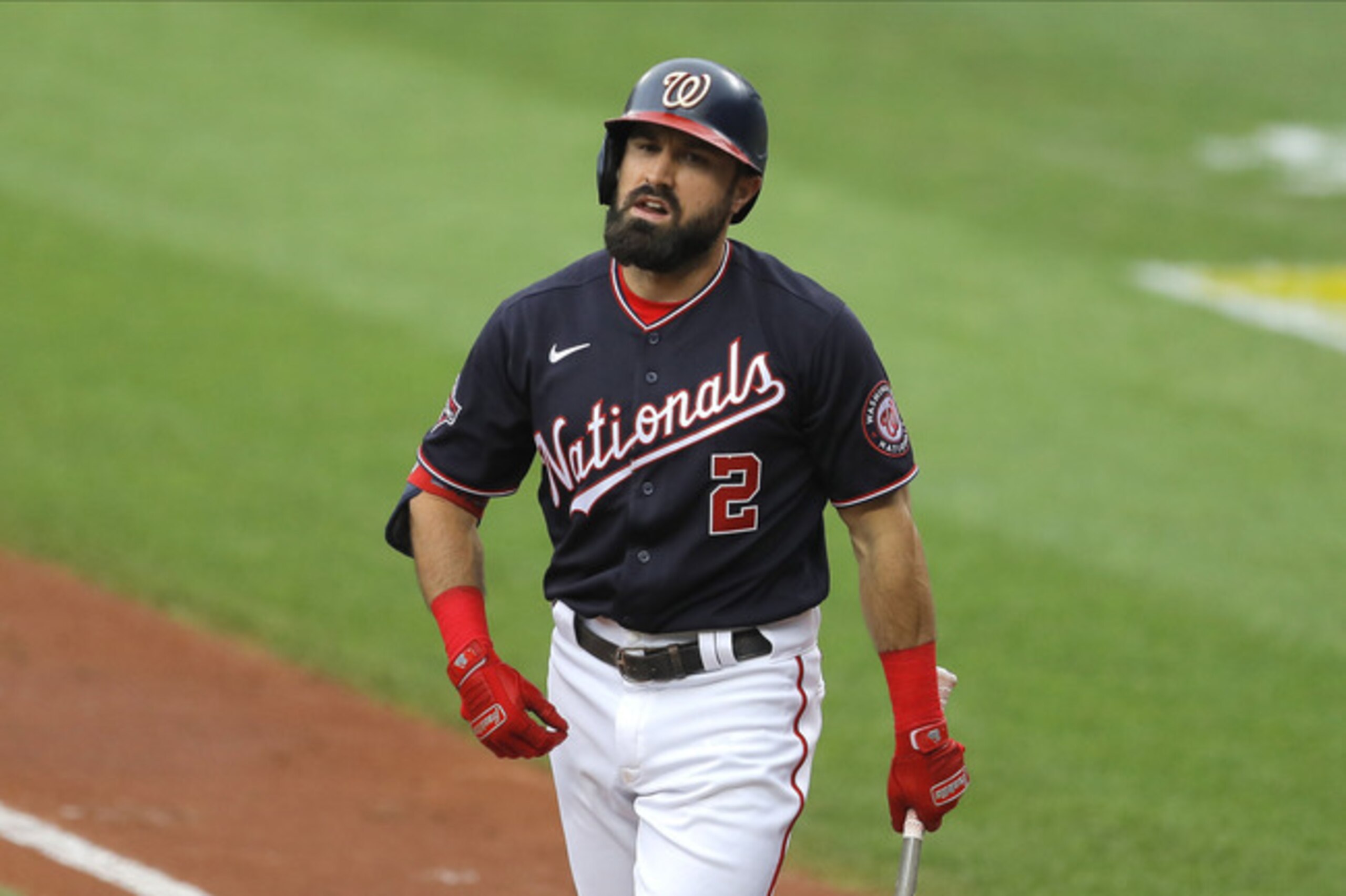 Washington's decision to decline an option on Adam Eaton opened a spot in its outfield. Washington's decision to decline an option on Adam Eaton opened a spot in its outfield.