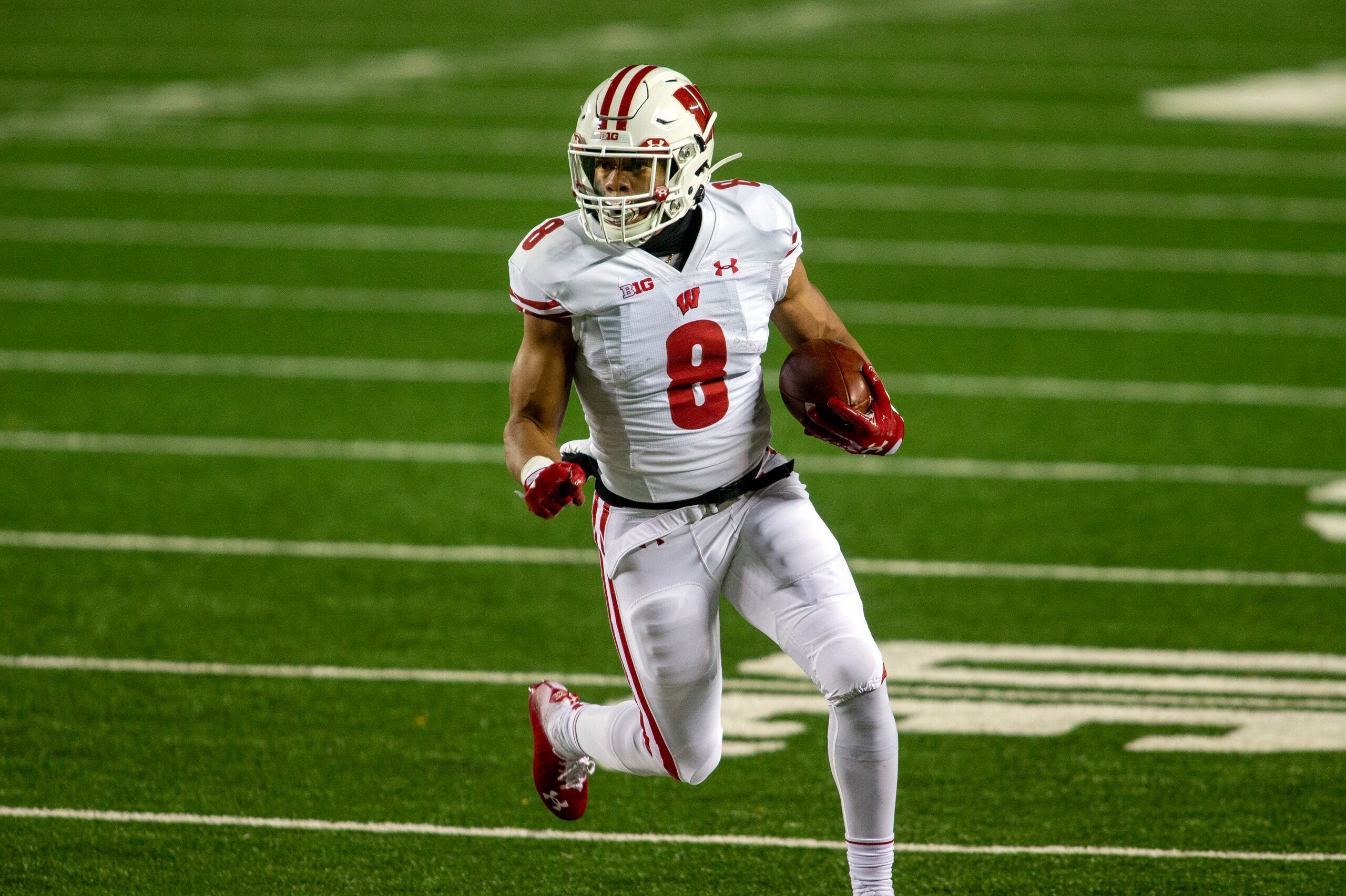Wisconsin RB Jalen Berger Wisconsin RB Jalen Berger