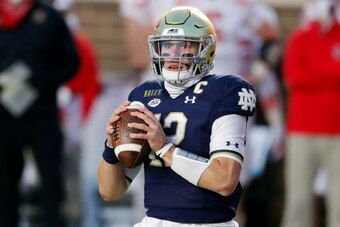 Notre Dame QB Ian Book